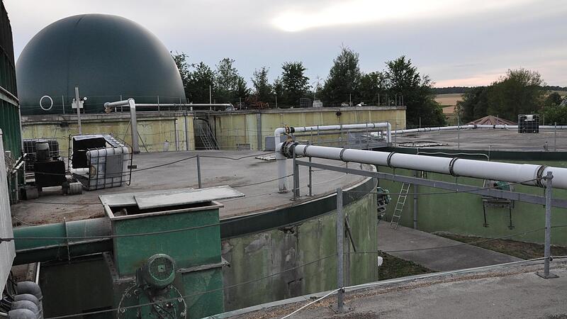 Die Biogasanlage von Werner Wunderlich in Maroldsweisach erzeugt auch Nahwärme.