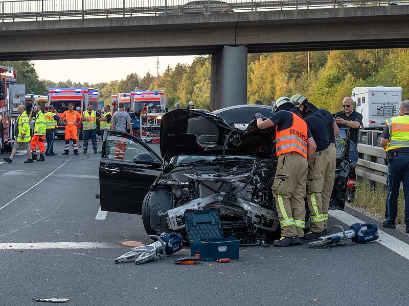Mehrere Schwerverletzte bei Unfall auf A73 bei Bamberg