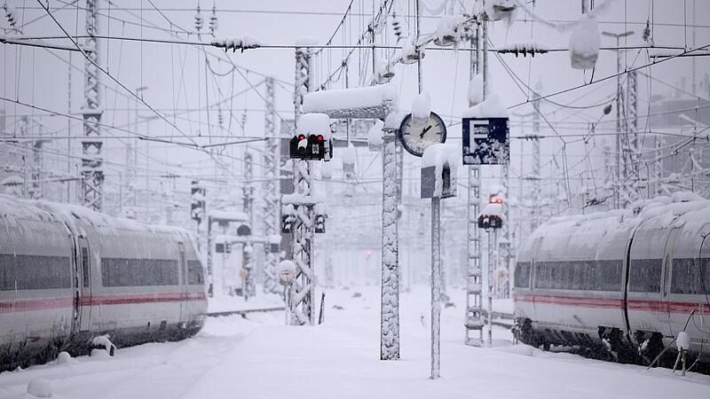 Winter bei der Bahn