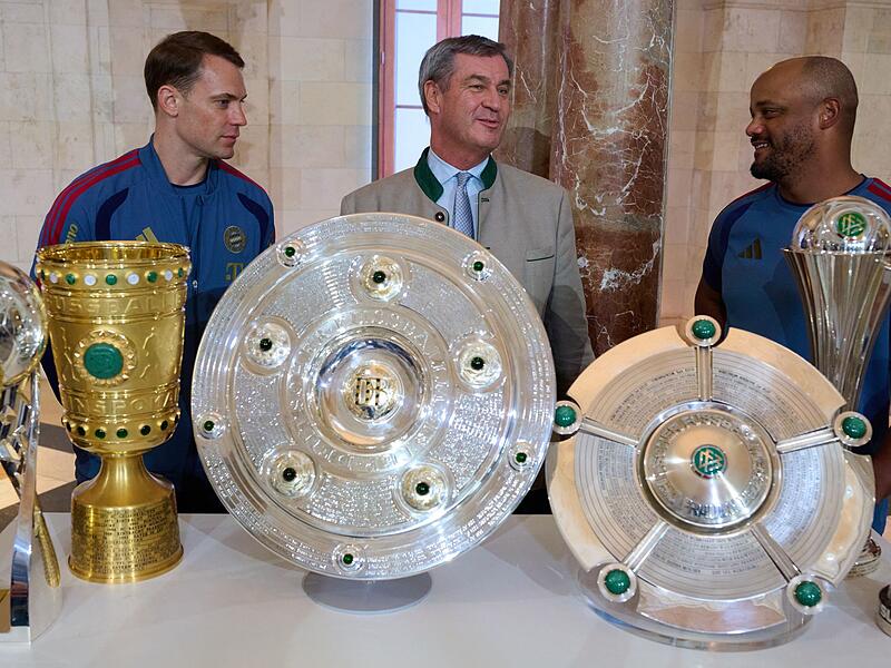Empfang FC Bayern München in Staatskanzlei Empfang FC Bayern München in Staatskanzlei