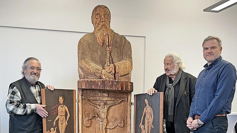 Von links: Cristian Ianza, Ingo Cesaro und der wissenschafliche Leiter der LCC-Stiftung Tobias Bocklet .