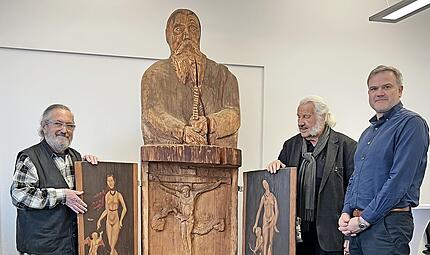 Von links: Cristian Ianza, Ingo Cesaro und der wissenschafliche Leiter der LCC-Stiftung Tobias Bocklet . Von links: Cristian Ianza, Ingo Cesaro und der wissenschafliche Leiter der LCC-Stiftung Tobias Bocklet .