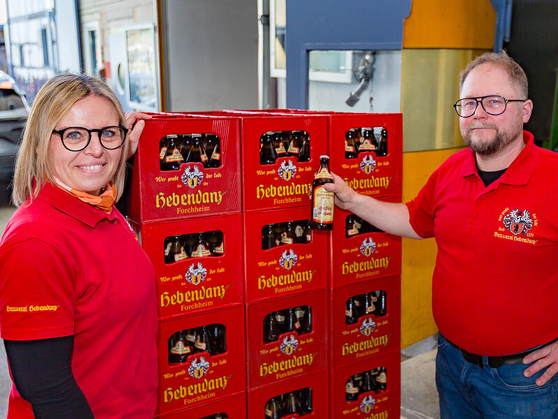 Brauerei Hebenanz 2025Forchheim & Fränkische Schweiz Martina Hebendanz und ihr Mann Daniel Bayer-Hebendanz