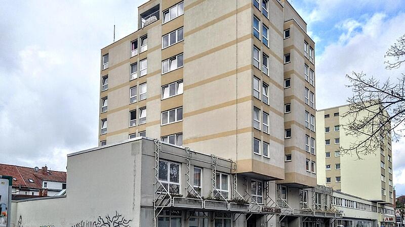 Blick aufs „Alfons-Goppel-Haus“ in der Hindenburgstraße in Coburg.
