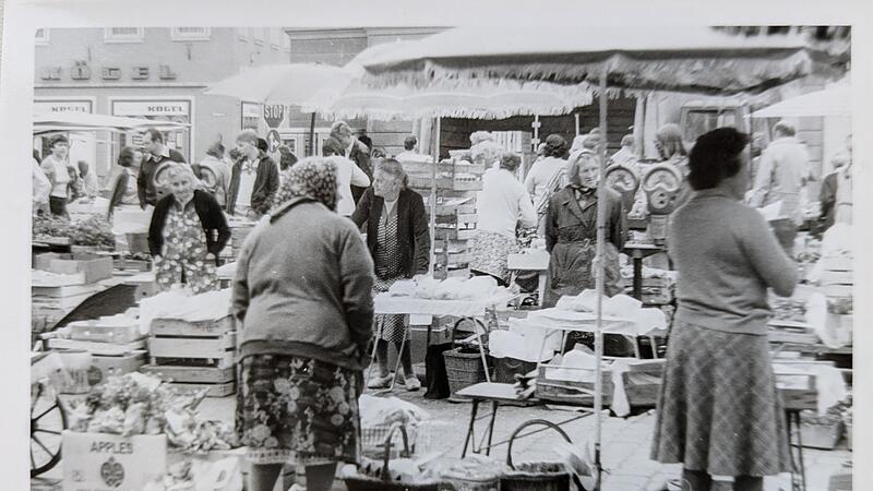 Wochenmarkt Kulmbach 1970