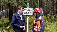Grenzüberschreitende Waldbrandübung