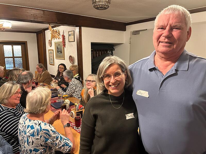 Beate und J&ouml;rg Trocha f&uuml;hlen sich wohl, und zwar sowohl in ihrer neuen Wahl-Heimat Coburg als auch beim Neub&uuml;rger-Stammtisch.