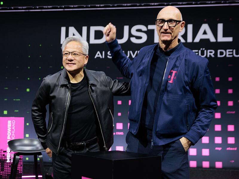 Telekom und Nvidia stellen KI-Fabrik vor
