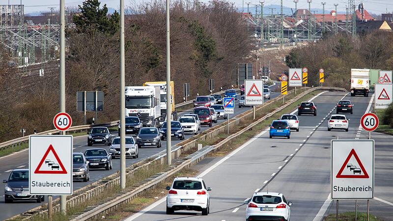 Frankenschnellweg in Nürnberg Frankenschnellweg in Nürnberg