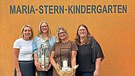Auf dem Foto von links: Marina Appold (Tr&auml;gervertreterin), Mirjam Mack (Erzieherin, 30 Dienstjahre), Anja Gessner (Kinderpflegerin, 35 Dienstjahre), Sandra Kitter (Erzieherin, Einrichtungsleitung)Michelle Blasek