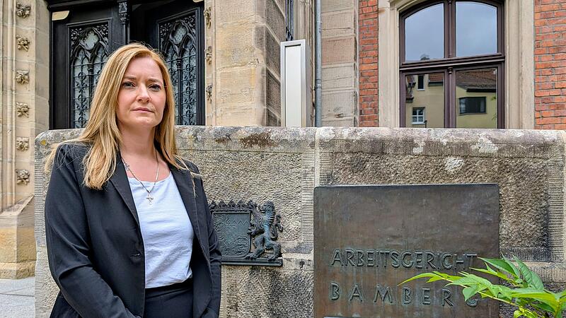 Ramona Brehm kurz vor der Verhandlung am Arbeitsgericht in Coburg.