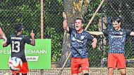 Jubel beim Baiersdorfer SV nach dem 3:1 durch Vito Marzocca (rechts) Sportfoto ZinkForchheim & Fr&auml;nkische Schweiz