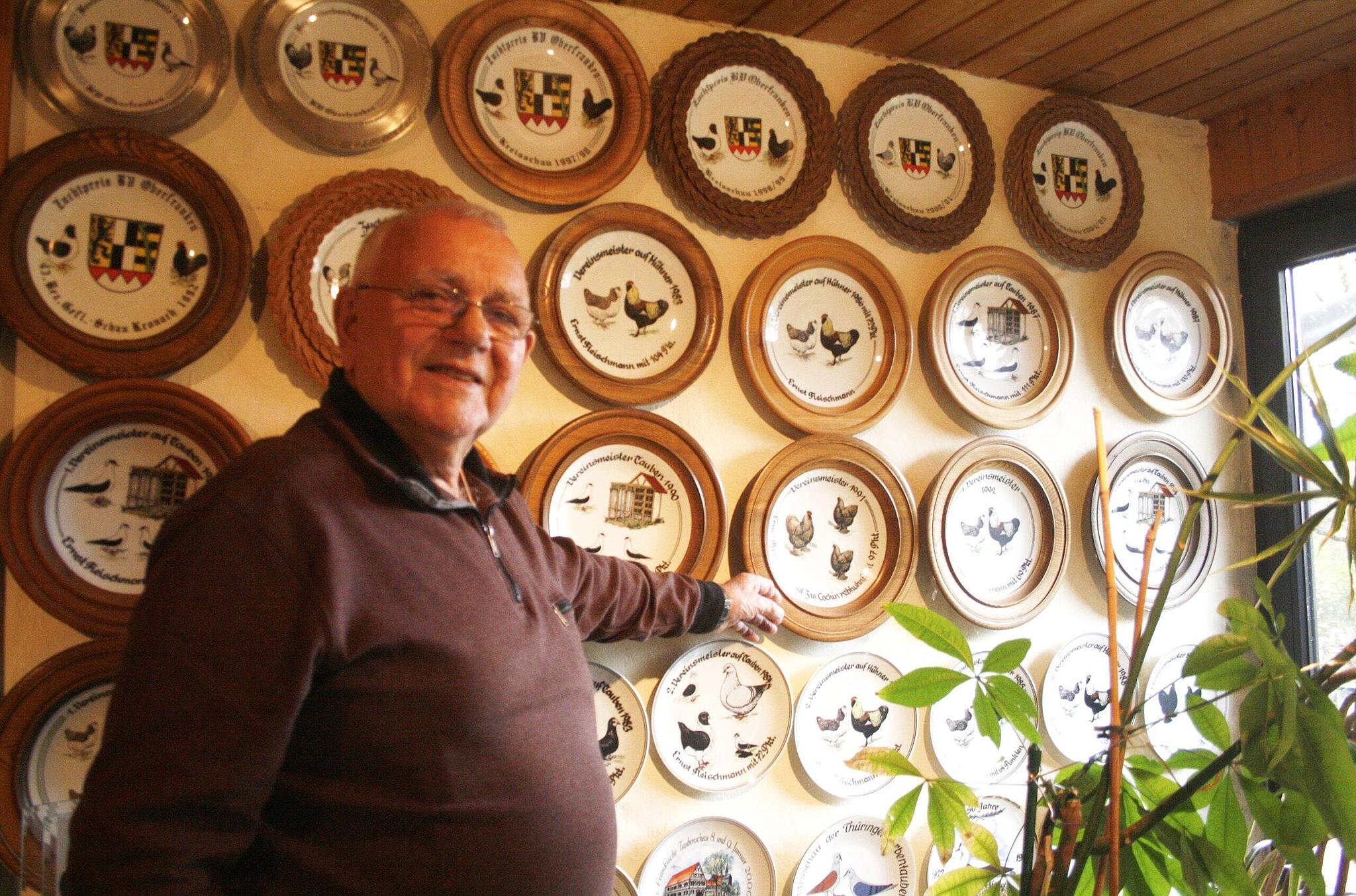 Wildenheid Ernst Fleischmann züchtet seit Jahrzehnten Tauben