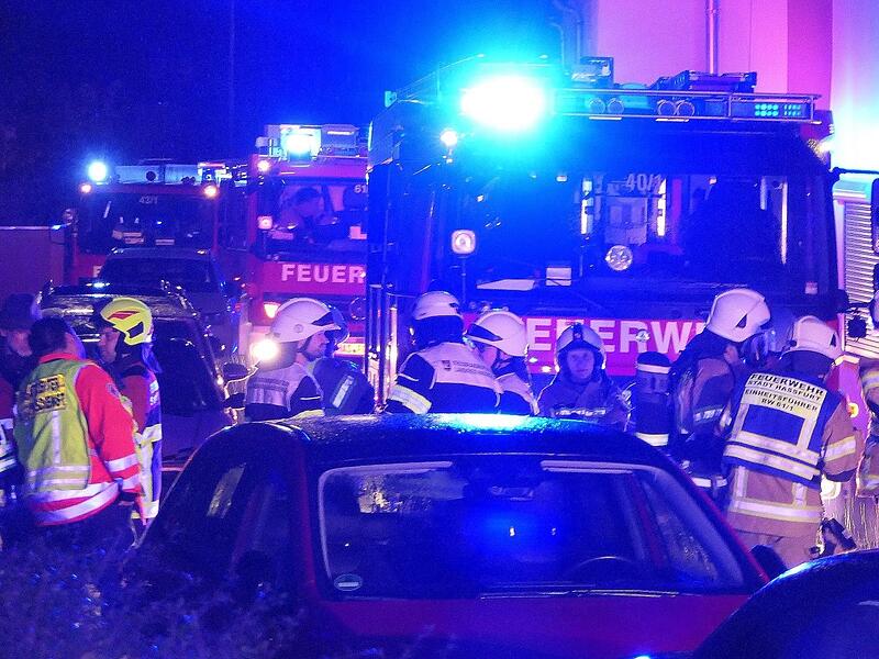 Das Gro&szlig;aufgebot an Einsatzkr&auml;ften sorgte am Mittwochabend in Ha&szlig;furt f&uuml;r einiges Aufsehen.