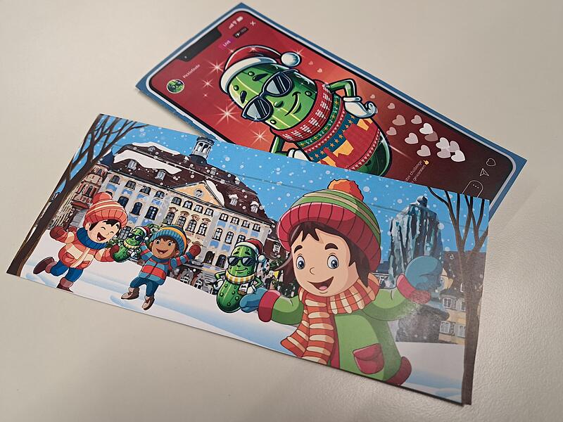 Eine dieser Karten landet bald im Briefkasten von Coburger Kindern und Jugendlichen.