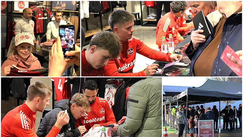 So war die Autogrammstunde des 1. FC N&uuml;rnberg in Herzogenaurach.