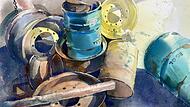 Aquarell ohne Titel von Janna Liebender-Folz.