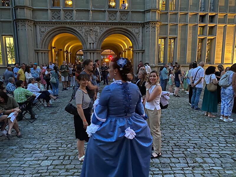 Museumsnacht in Coburg mit Feuer und Tanz in der Ehrenburg