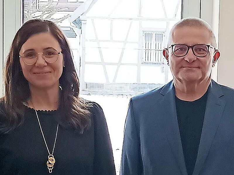 F&ouml;rderung f&uuml;r den FSV Leutenbach: Ulrike G&ouml;tz und Reinhardt Weber.