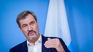CSU-Vorsitzender Markus Söder spricht auf einer Pressekonferenz im Haus der Bundespressekonferenz. CSU-Vorsitzender Markus Söder spricht auf einer Pressekonferenz im Haus der Bundespressekonferenz.