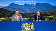 Pressekonferenz nach Sitzung des bayerischen Kabinetts