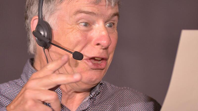 Schauspieler R&uuml;diger Baumann freut sich auf die Live-Programme.