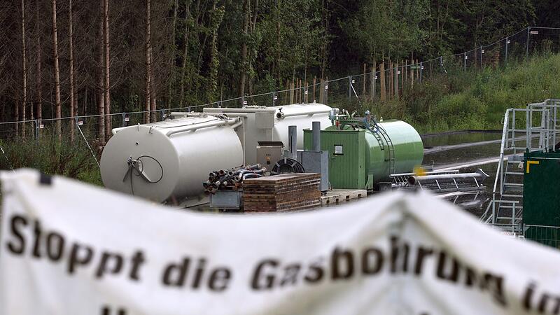 Aufbau der Gasbohr-Anlage in Reichling beginnt