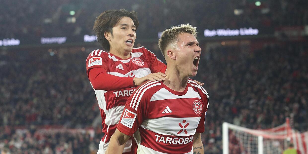 Frankens Profis Felix Klaus dreht mit Fortuna Düsseldorf einen 03