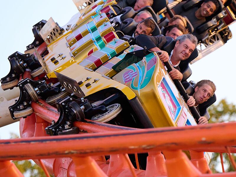 S&ouml;der und Krause fahren &bdquo;Olympia Looping&ldquo;