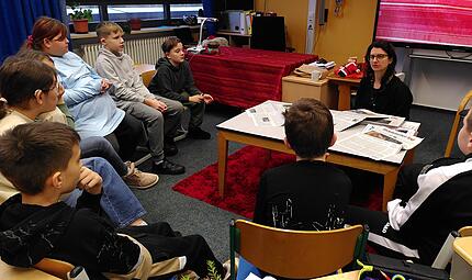 KLARTEXT!-Redakteurin Ann-Kathrin Th&ouml;nnes besuchte die 3. Klasse der Von-Lerchenfeld-Schule.