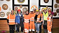 Das Baustellen-Team stand natürlich ebenfalls bereit.