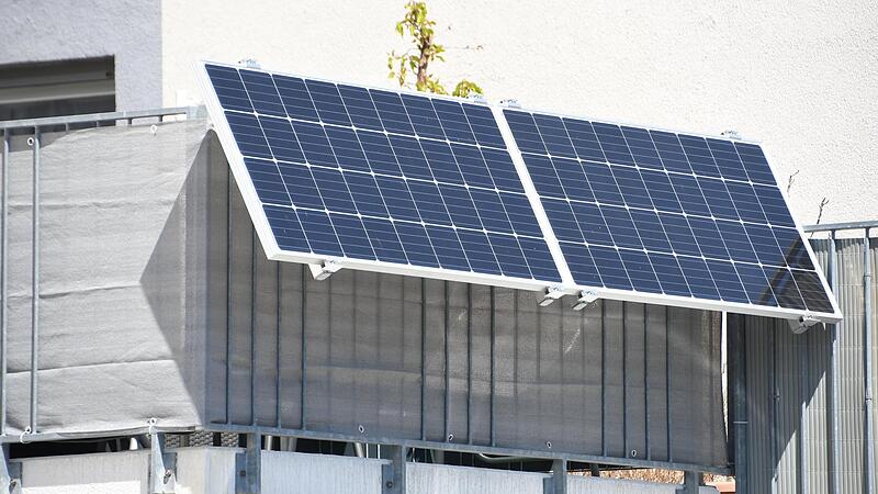 Selbst auf dem gemieteten Balkon können solche Kleinmodule Platz finden.Forchheim & Fränkische Schweiz