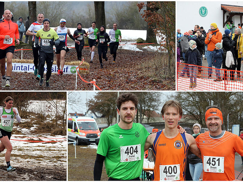 Widrige Bedingungen, viele Teilnehmer: Impressionen vom Maintal-Cross Lauf 2026 in Kemmern.