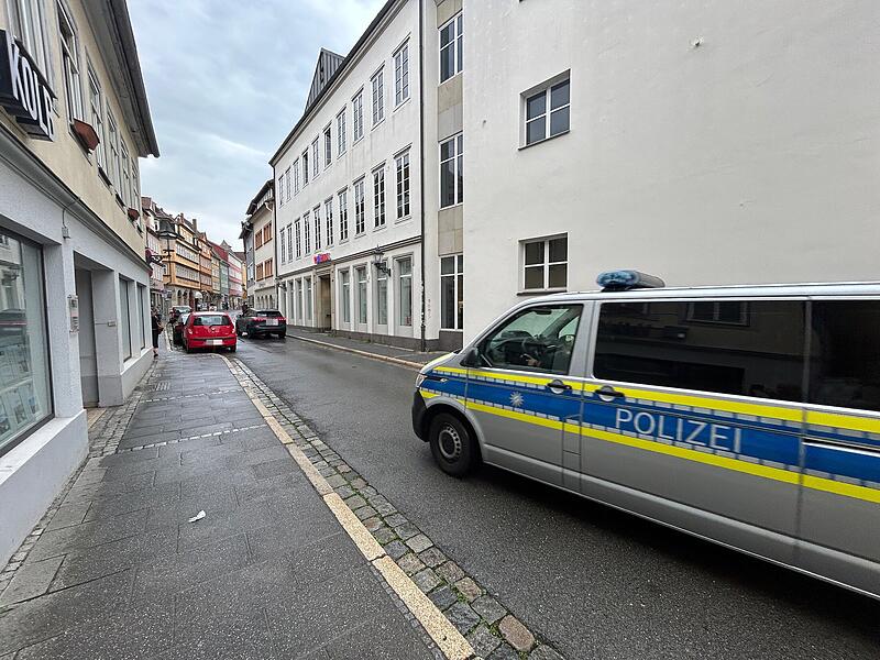 Polizei in Coburg Polizei in Coburg; hier in der Rosengasse