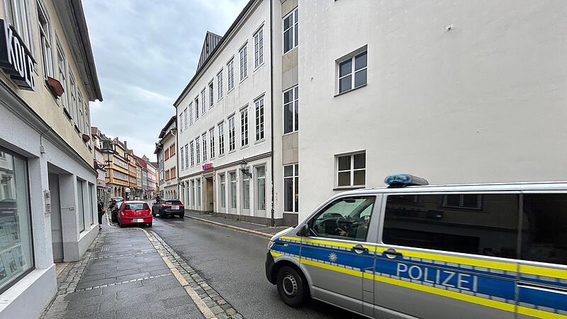 Polizei in Coburg Polizei in Coburg; hier in der Rosengasse
