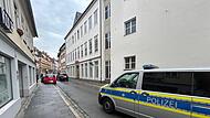 Polizei in Coburg Polizei in Coburg; hier in der Rosengasse