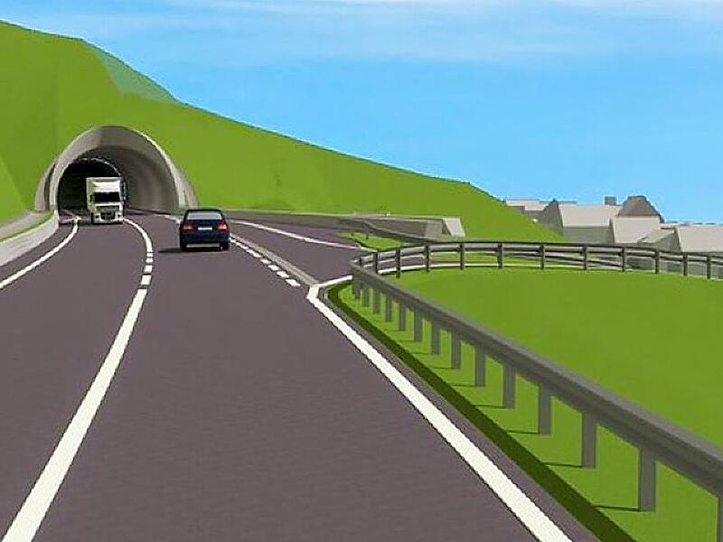 Aus der Illustration soll Realität werden: So soll der Tunnel bei Kauerndorf aussehen Aus der Illustration soll Realität werden: So soll der Tunnel bei Kauerndorf aussehen