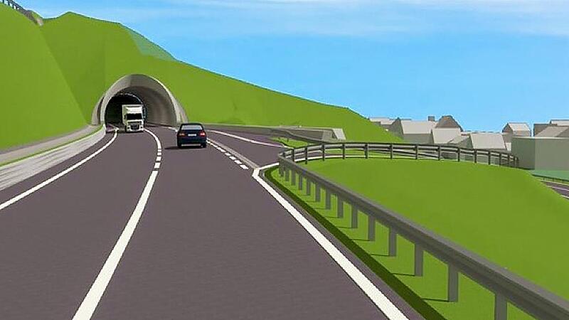 Schon 2027 soll es bei Kauerndorf auf der B 289 durch den Tunnel gehen. Schon 2027 soll es bei Kauerndorf auf der B 289 durch den Tunnel gehen.
