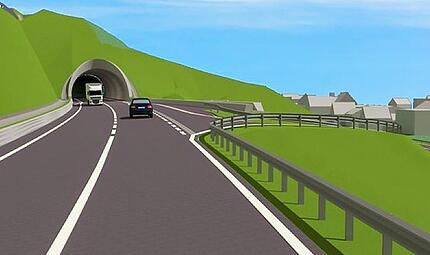 Aus der Illustration soll Realit&auml;t werden: So soll der Tunnel bei Kauerndorf aussehen