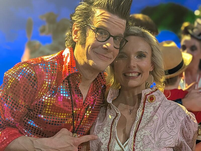 Janina Fuchs mit "Fastnacht in Franken" Urgestein Matthias Walz