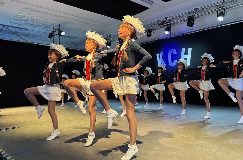 Die Bambinigarde tritt beim „Bunten Faschingsmittag“ in Herzogenaurach auf.