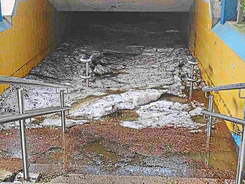 Die Unterf&uuml;hrung am Bahnhof.Ellen M&uuml;tzel