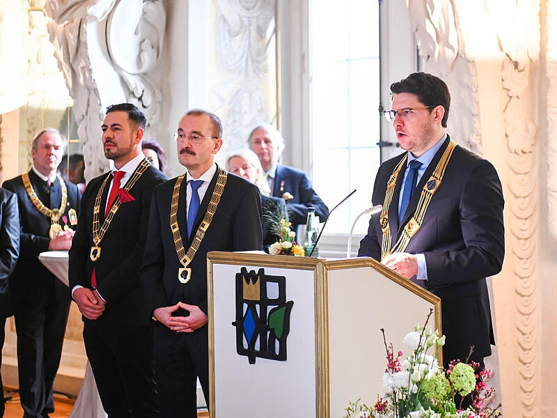Gro&szlig;er Empfang in Coburg: Mehr als 200 geladene G&auml;ste gratulierten Andreas Prinz von Sachsen-Coburg und Gotha zum 80. Geburtstag.