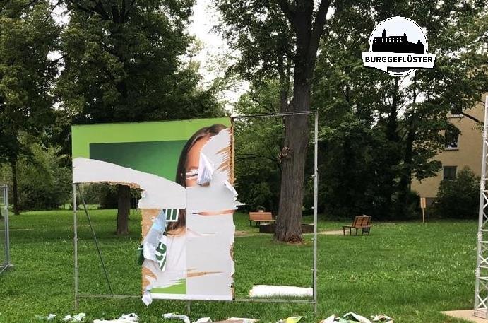 Wahlplakate – wie hier in Thurnau – sind oft der Zerstörung ausgesetzt.