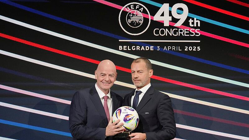 Aleksander Ceferin und Gianni Infantino
