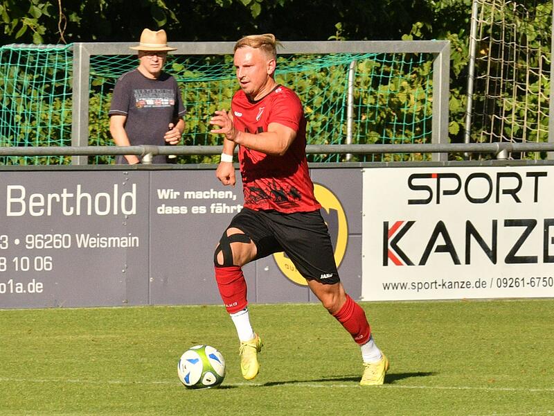 David Daumann erzielte das 1:0 für den FC Baiersdorf gegen Kronach. David Daumann erzielte das 1:0 für den FC Baiersdorf gegen Kronach.