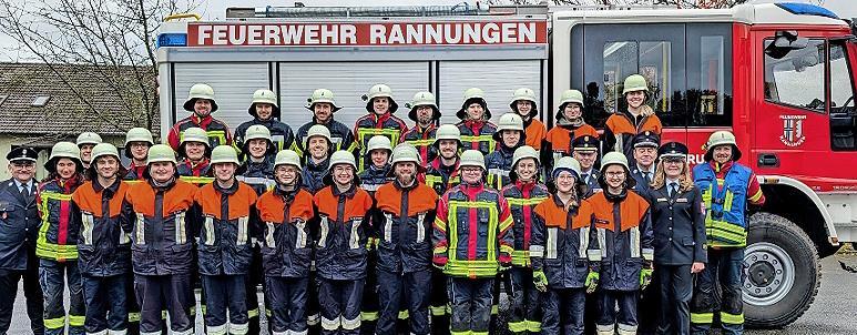 Leistungsprüfung bestanden: Unser Bild zeigt die Teilnehmerinnen und Teilnehmer der Freiwilligen Feuerwehr Rannungen.