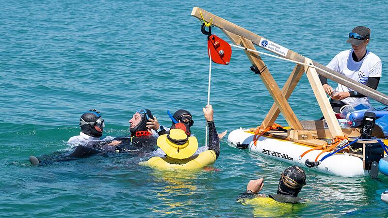 Deutscher Seerekordversuch im Freitauchen Deutscher Seerekordversuch im Freitauchen