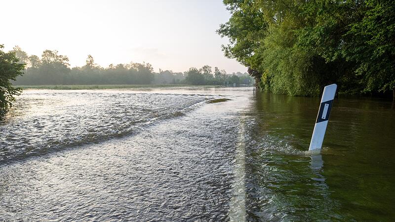 Hochwasser in Bayern - Lauingen Hochwasser in Bayern - Lauingen