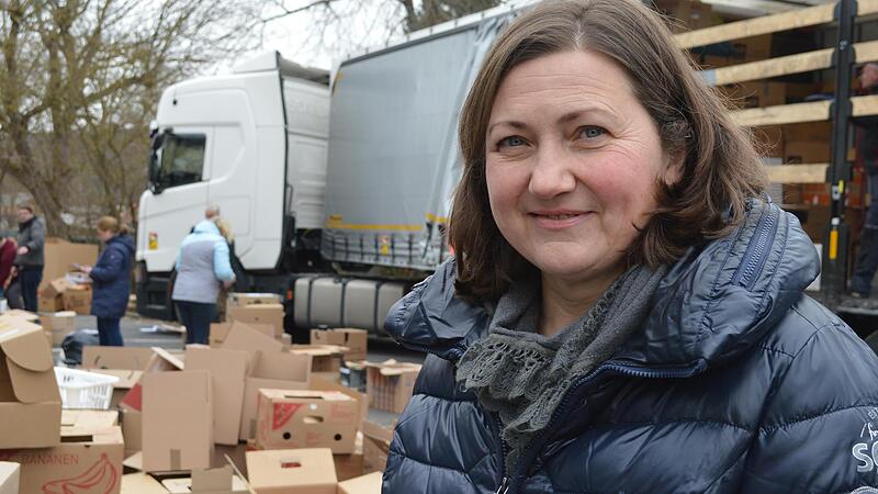 Bereits Anfang M&auml;rz organisierte Olena Albert aus Bad Kissingen zusammen mit anderen den ersten Hilfstransport, der von Rottershausen aus in die Ukraine startete.